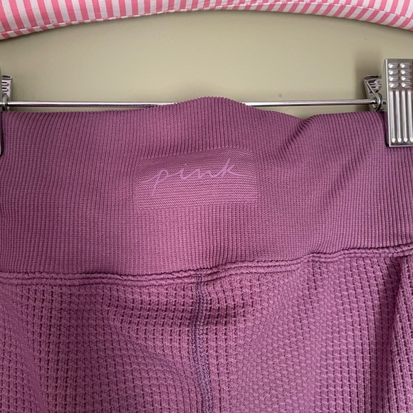 PINK Active Thermal Waffle Knit Joggers Sz M - Picture 6 of 6